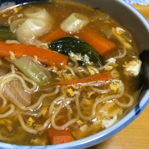 台湾ラーメンで酸辣湯麺風ラーメン（サンラ―タンメン